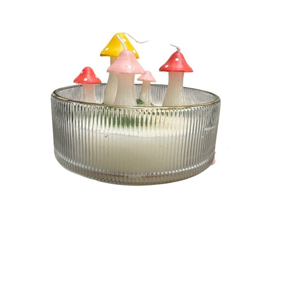 Gardener Variety Multicolor Mushroom Candle Glass Jar - Picture 4 of 11